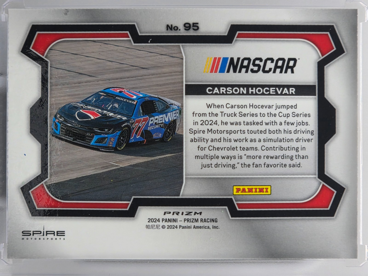2024 Prizm Racing - Carson Hocevar - Silver Holo Prizm - #95