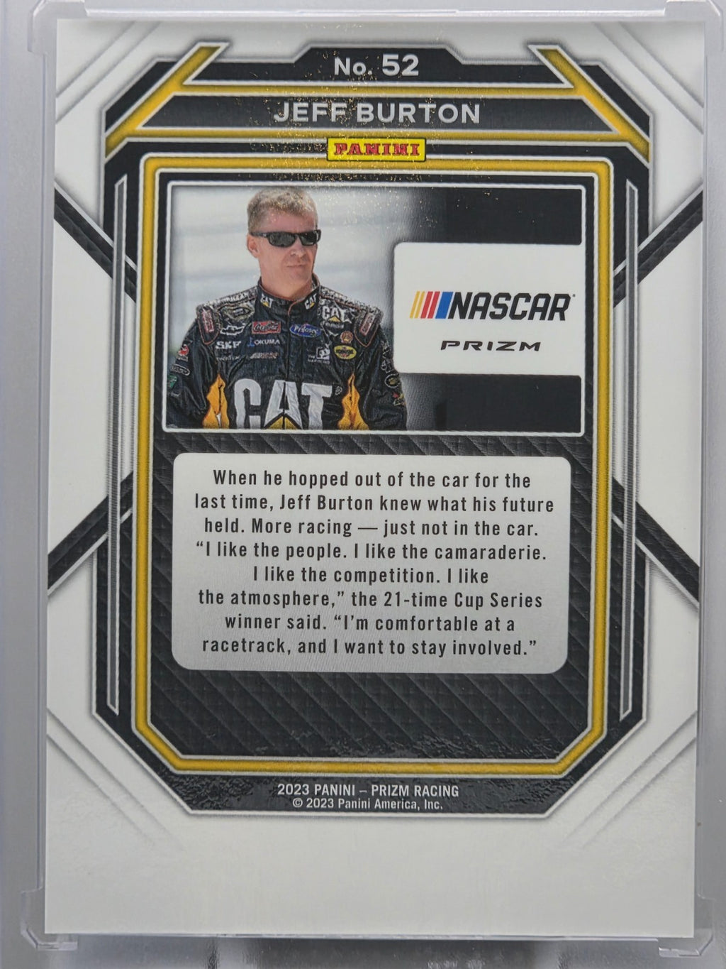 2023 Prizm Racing - Jeff Burton - Blue & Carolina Blue Hyper Prizm - #52