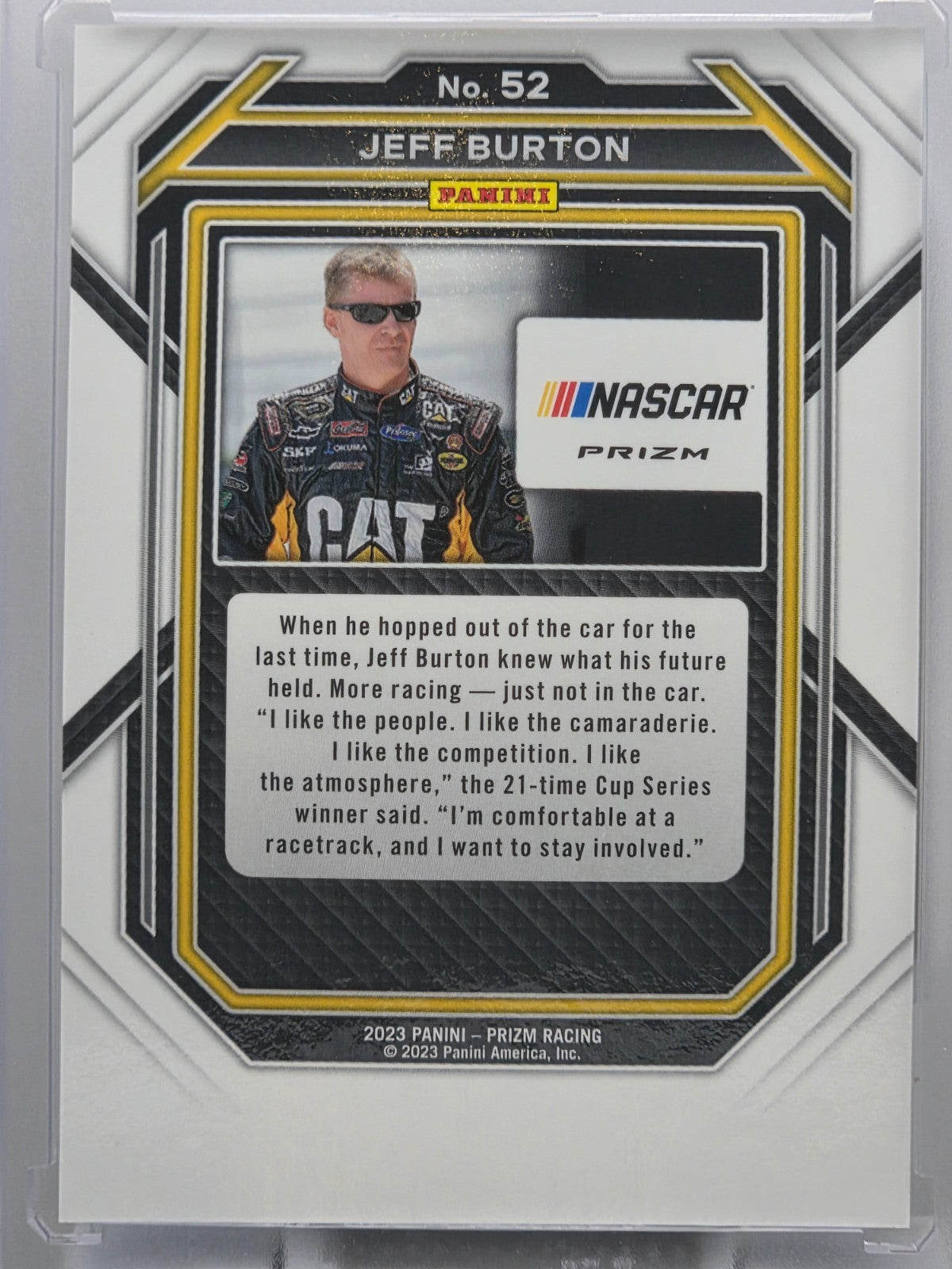 2023 Prizm Racing - Jeff Burton - Blue & Carolina Blue Hyper Prizm - #52