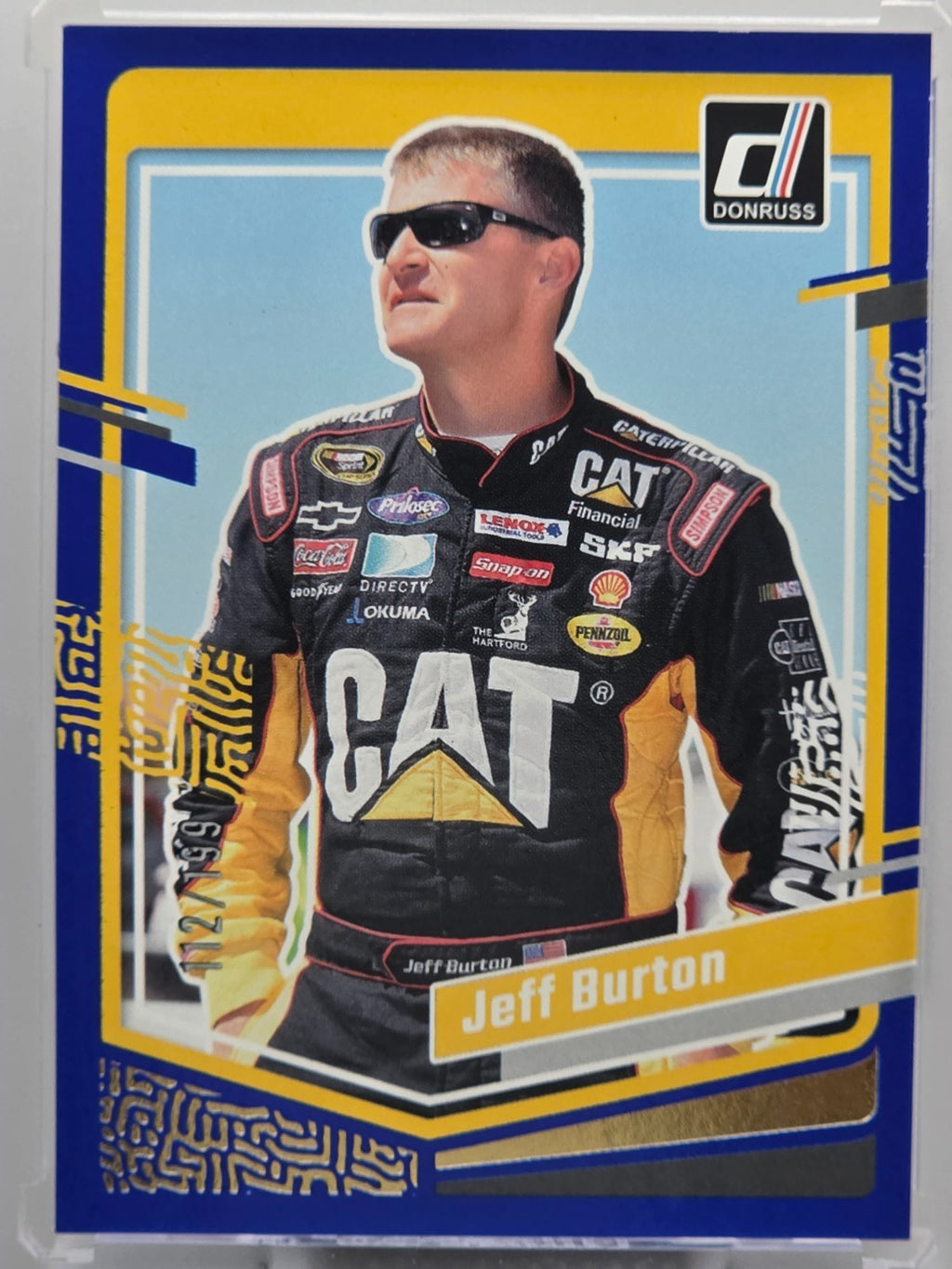 2024 Panini Donruss - Jeff Burton - Blue /199 - #73 - Buy 3 Get 1