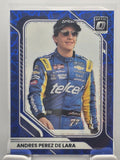 2026 Donruss OPTIC NASCAR Racing - #50 Andres Perez De Lara - Blue Velocity