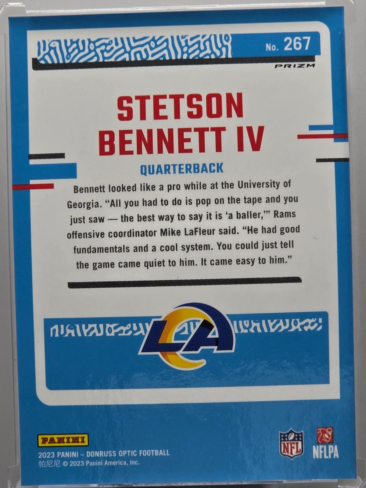 2023 Panini Donruss Optic - Stenson Bennett IV (RC) - Green Velocity - #267