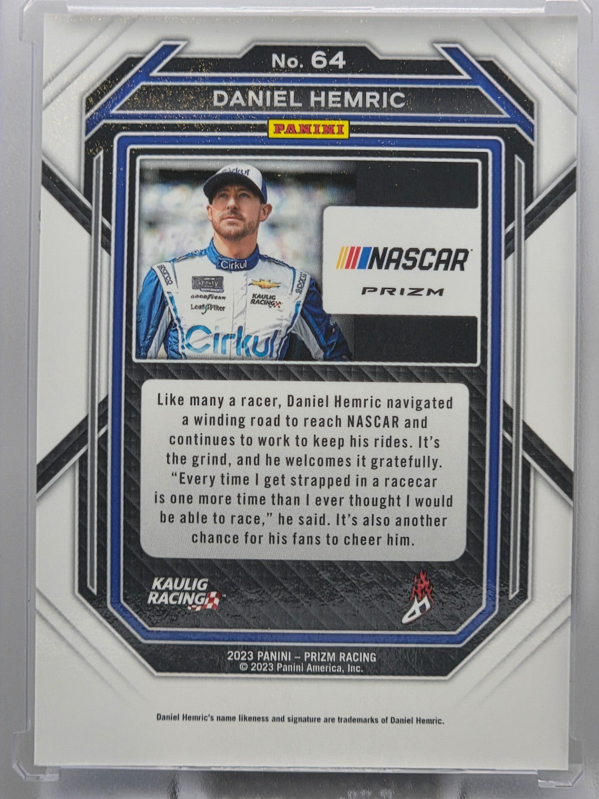 2023 Prizm Racing - Daniel Hemric - Blue & Carolina Blue Hyper Prizm - #64