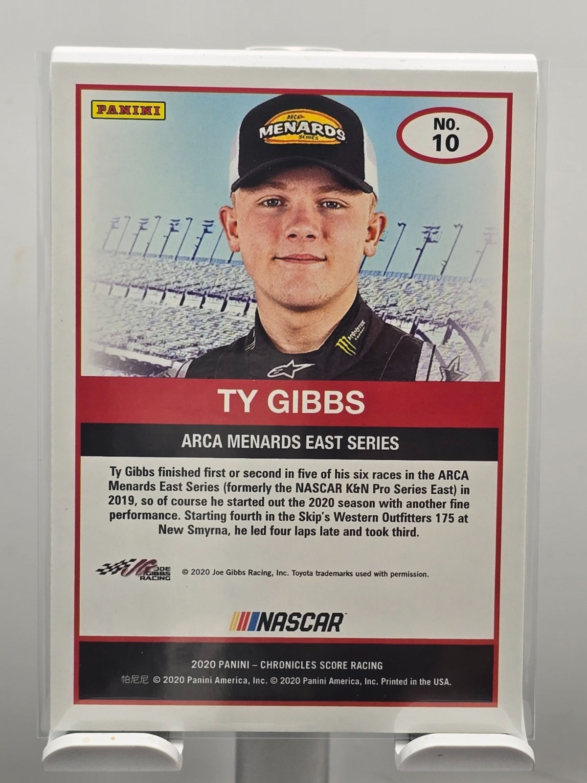 2020 Panini Chronicles - #10 Ty Gibbs RC - Score Green Border