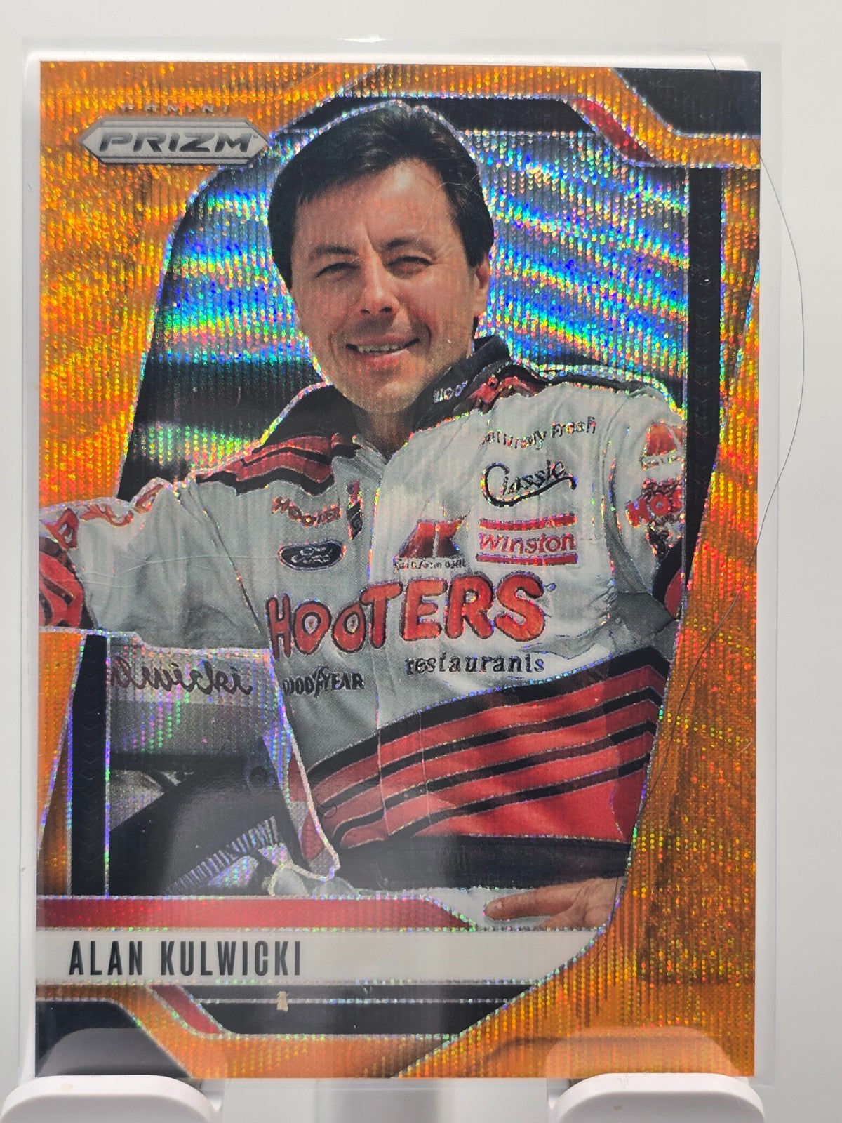 2025 Nascar Prizm Racing - #74 Alan Kulwicki - Orange Wave /125