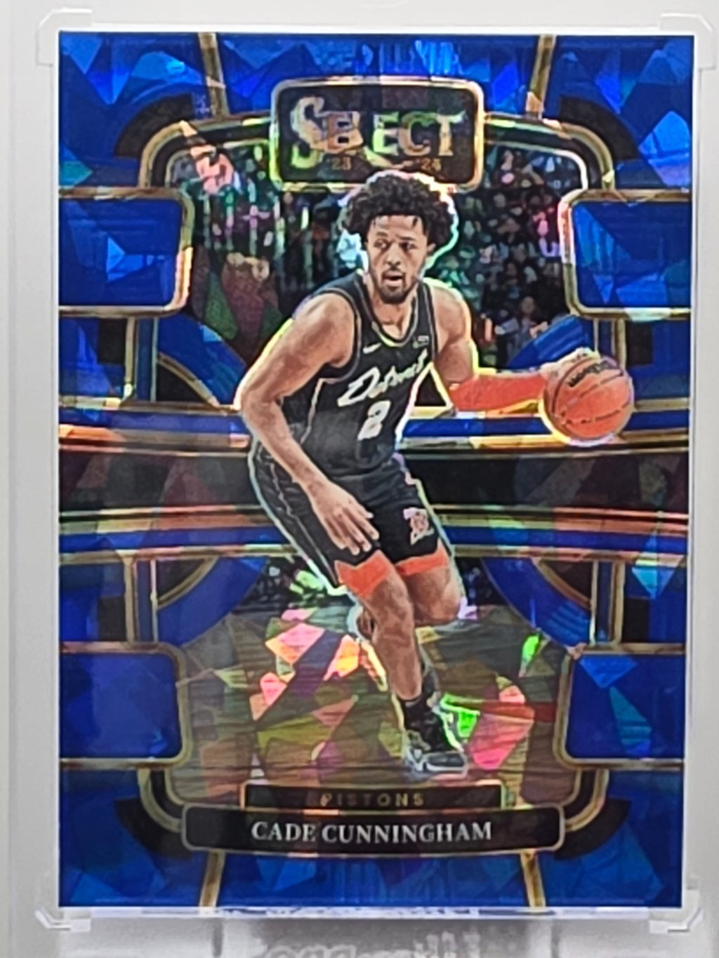 2023-24 Panini Select - Cade Cunningham - Blue Cracked Ice Prizm - #26