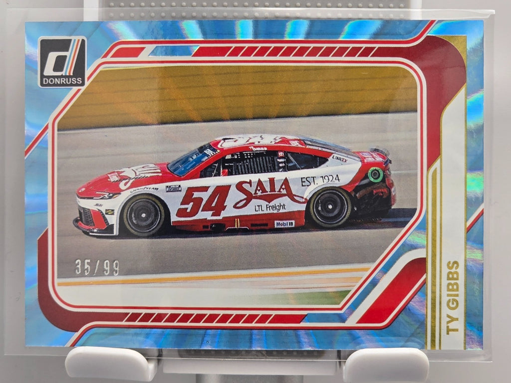2026 Donruss NASCAR Racing - #156 Ty Gibbs - Blue Laser Base /99