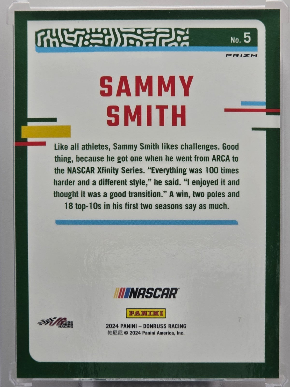 2024 Panini Donruss - Sammy Smith - Orange Velocity - #5 - Buy 3 Get 1