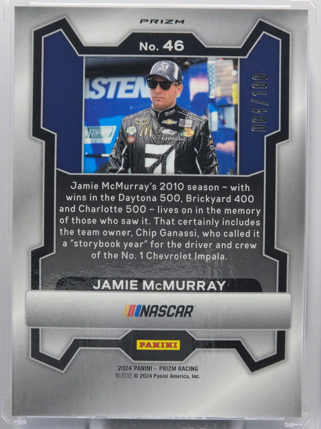 2024 Prizm Racing - Jamie McMurray - Blue Prizm /199 - #46 - Buy 3 Get 1 Free!