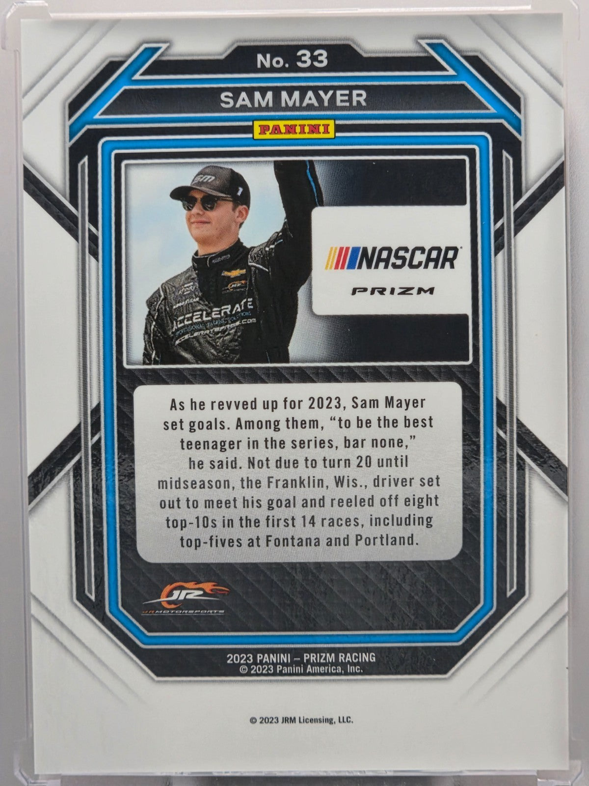 2023 Prizm Racing - Sam Mayer - Reactive Orange - #33 - Buy 3 Get 1 Free!