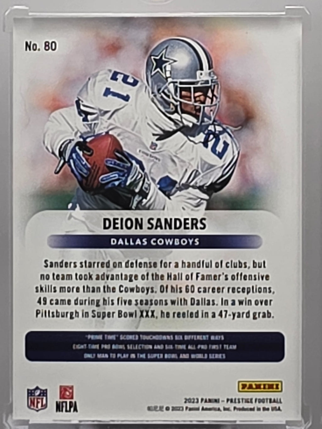 2023 Panini Prestige Football - Dieon Sanders - Sunburst SP - #80