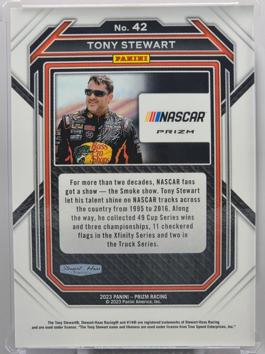 2023 Prizm Racing - Tony Stewart - Red Prizm - #42 - Buy 3 Get 1 Free!
