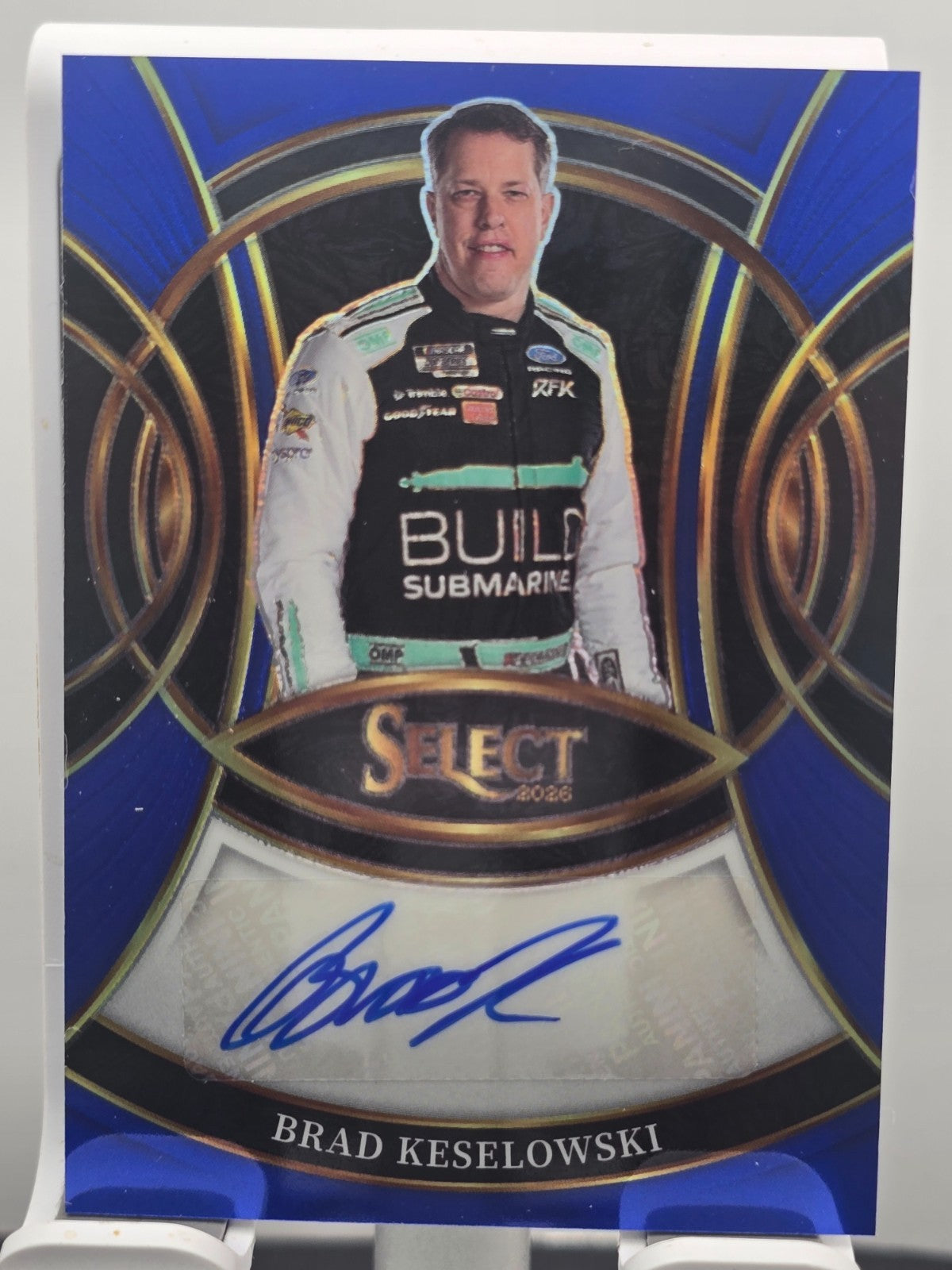 2025 Panini Select Racing - Brad Keselowski - #S-BKW Signatures - Blue /99