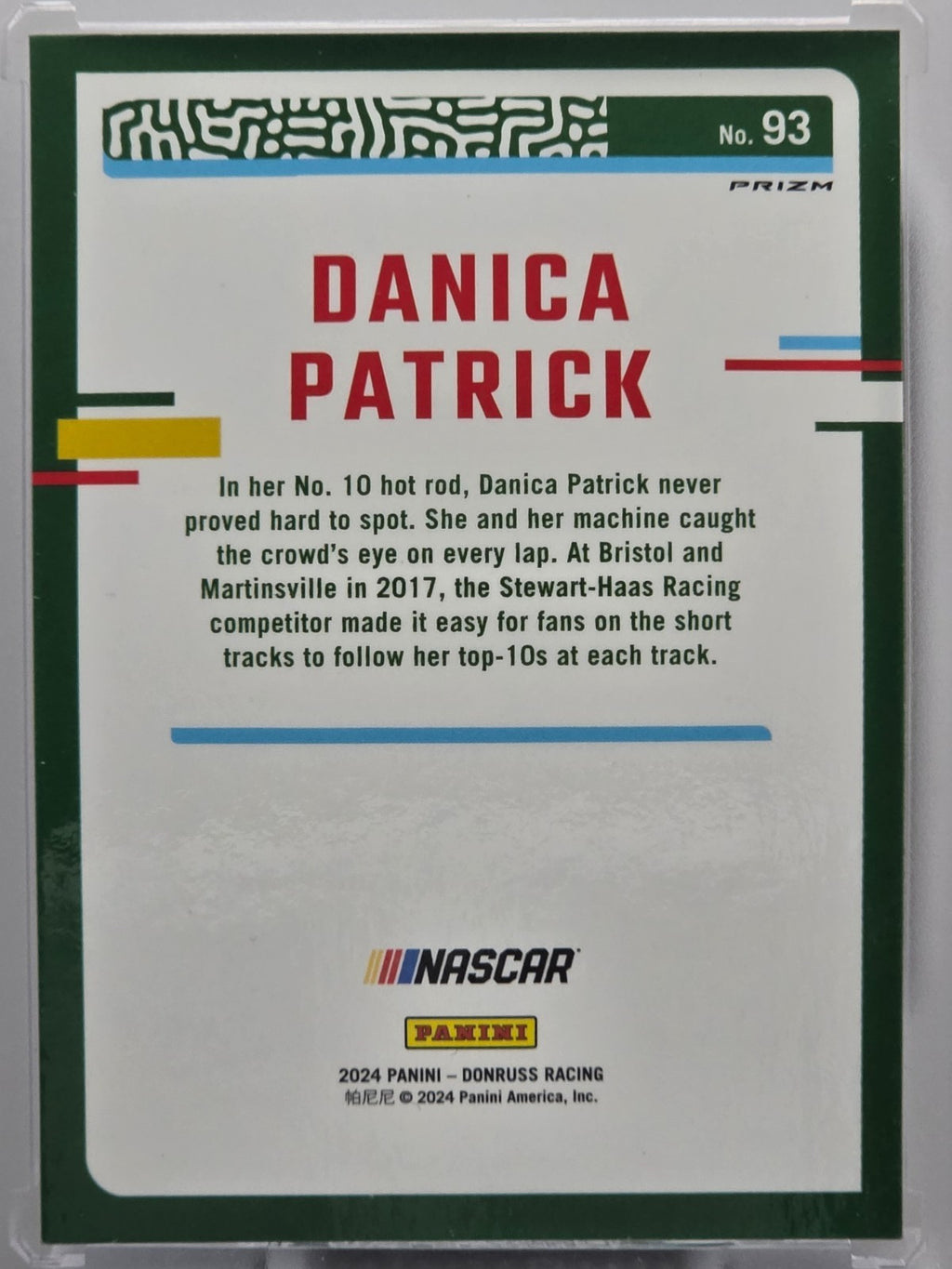 2024 Panini Donruss - Danica Patrick - Blue Velocity - #93 - Buy 3 Get 1