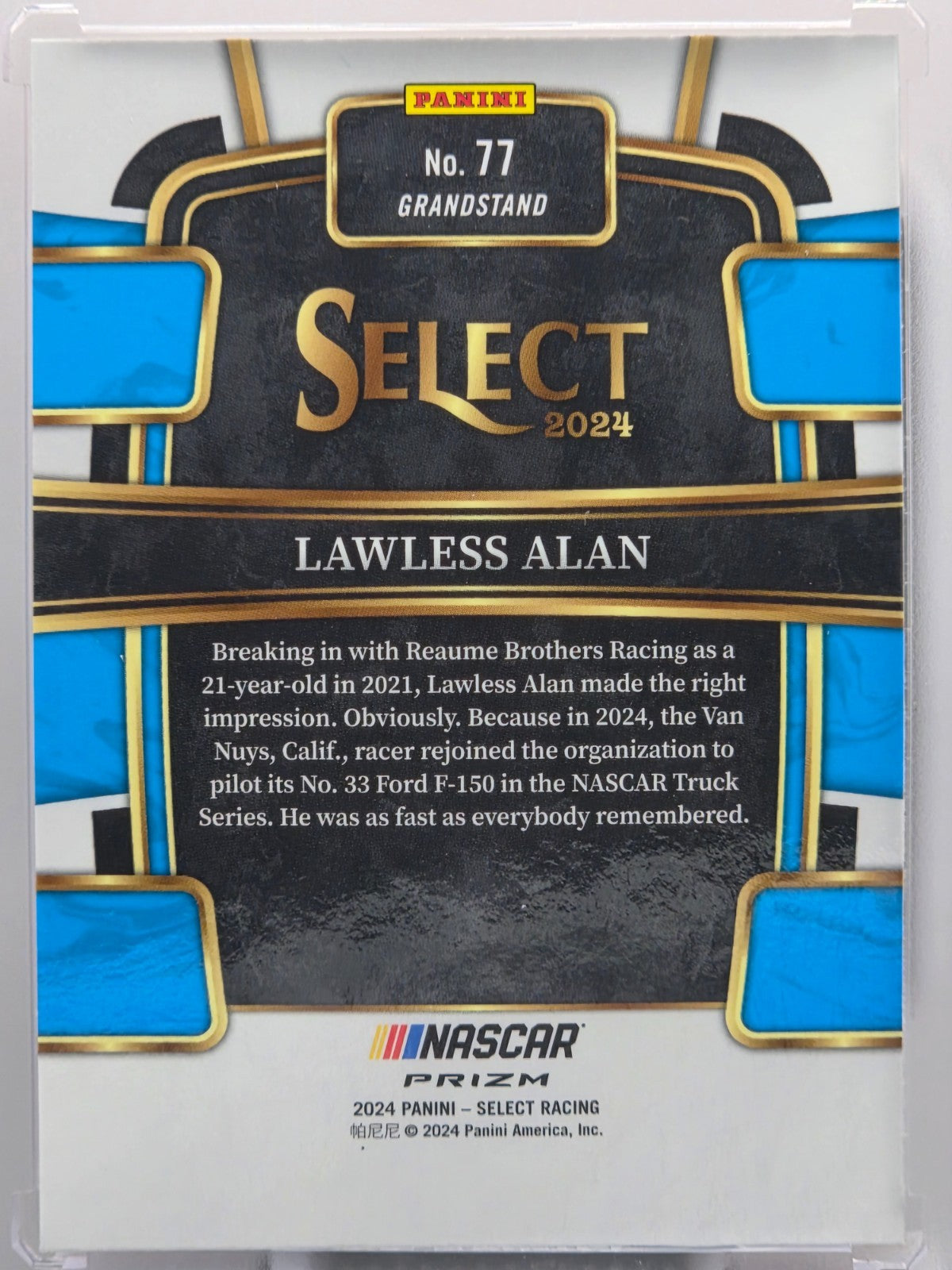 2024 Panini Select - Lawless Alan - Orange Flash Prizm - #77 - Buy 3 Get 1!