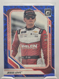2026 Donruss OPTIC NASCAR Racing - #8 Jesse Love - Blue Velocity