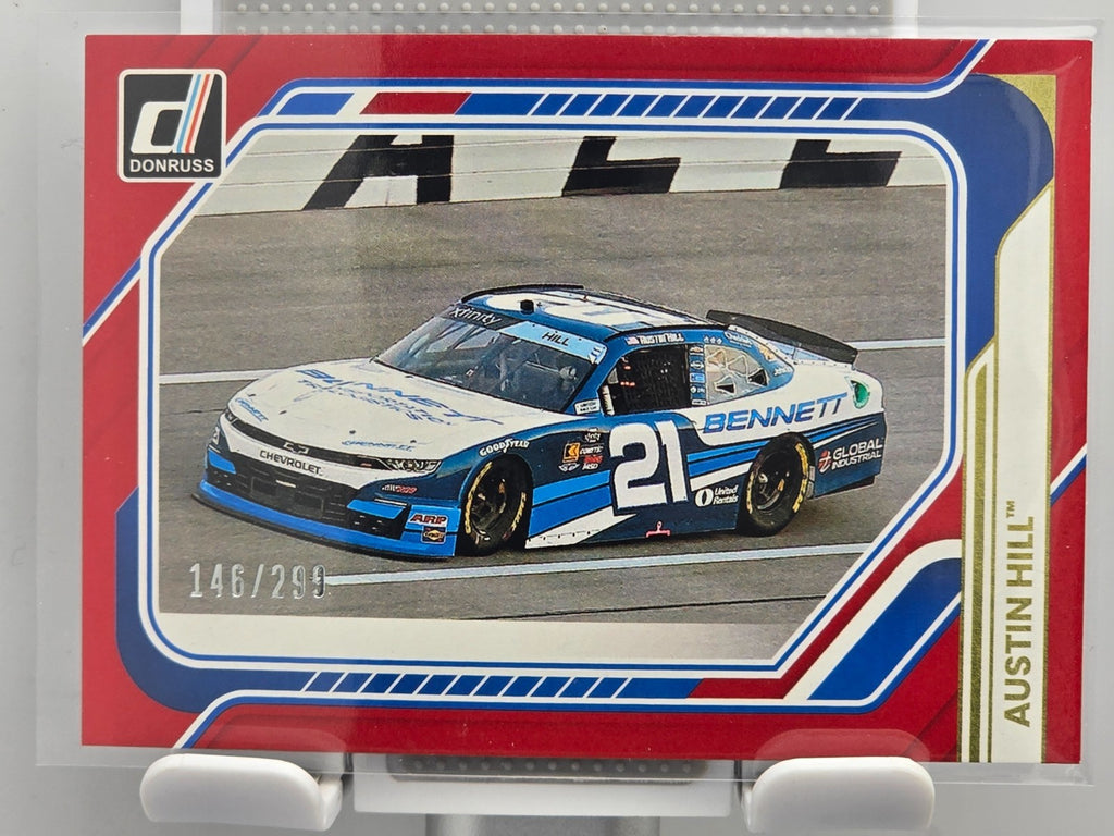 2026 Donruss NASCAR Racing - #178 Austin Hill - Red Base /299