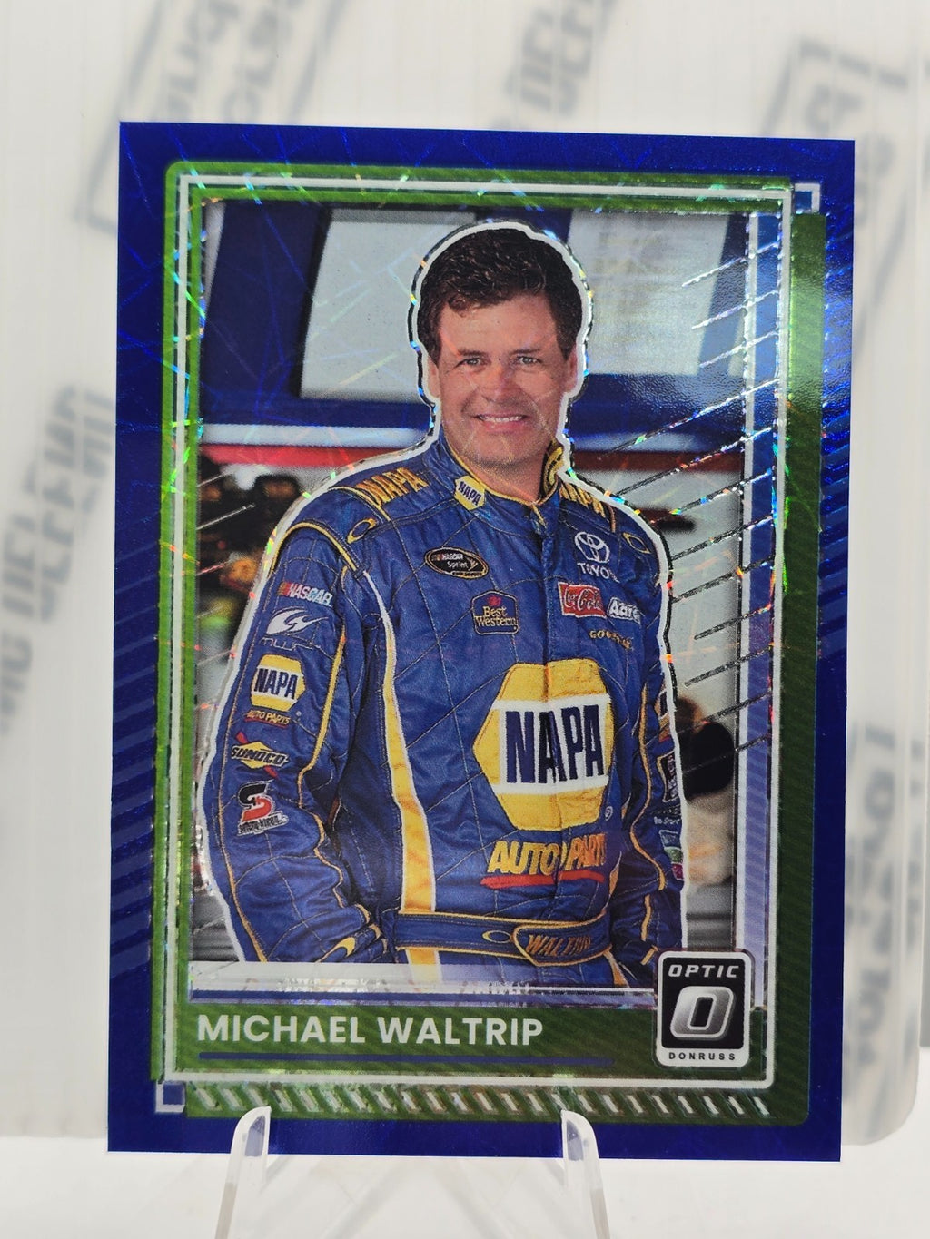 2025 Donruss Optic NASCAR Racing - #46 Michael Waltrip - Blue Velocity Prizm