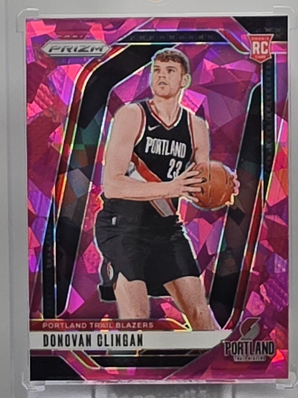 2024-25 Panini Prizm - Donovan Clingan (RC) - Pink Ice Prizm - #221