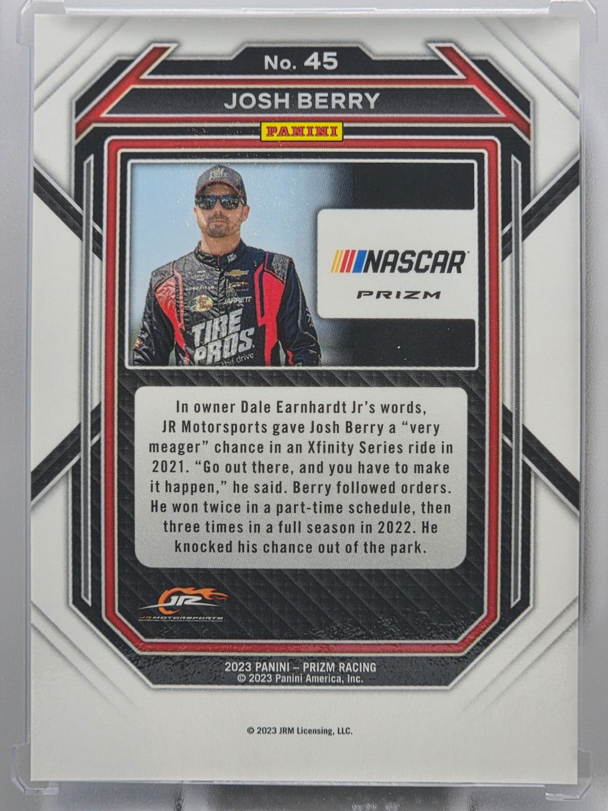 2023 Prizm Racing - Josh Berry - Blue & Carolina Blue Hyper Prizm - #45