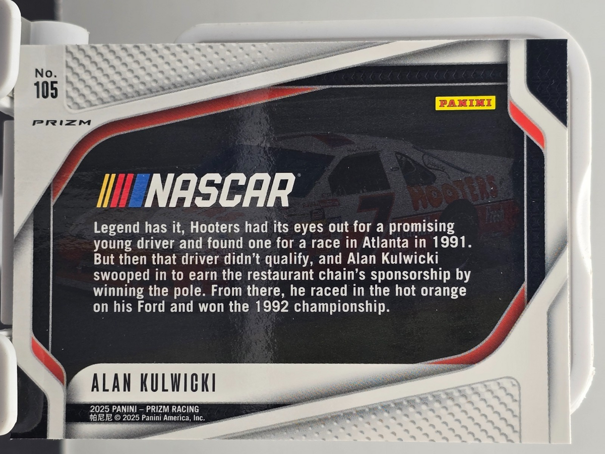 2025 Prizm Racing - #105 Alan Kulwicki - Silver Prizm
