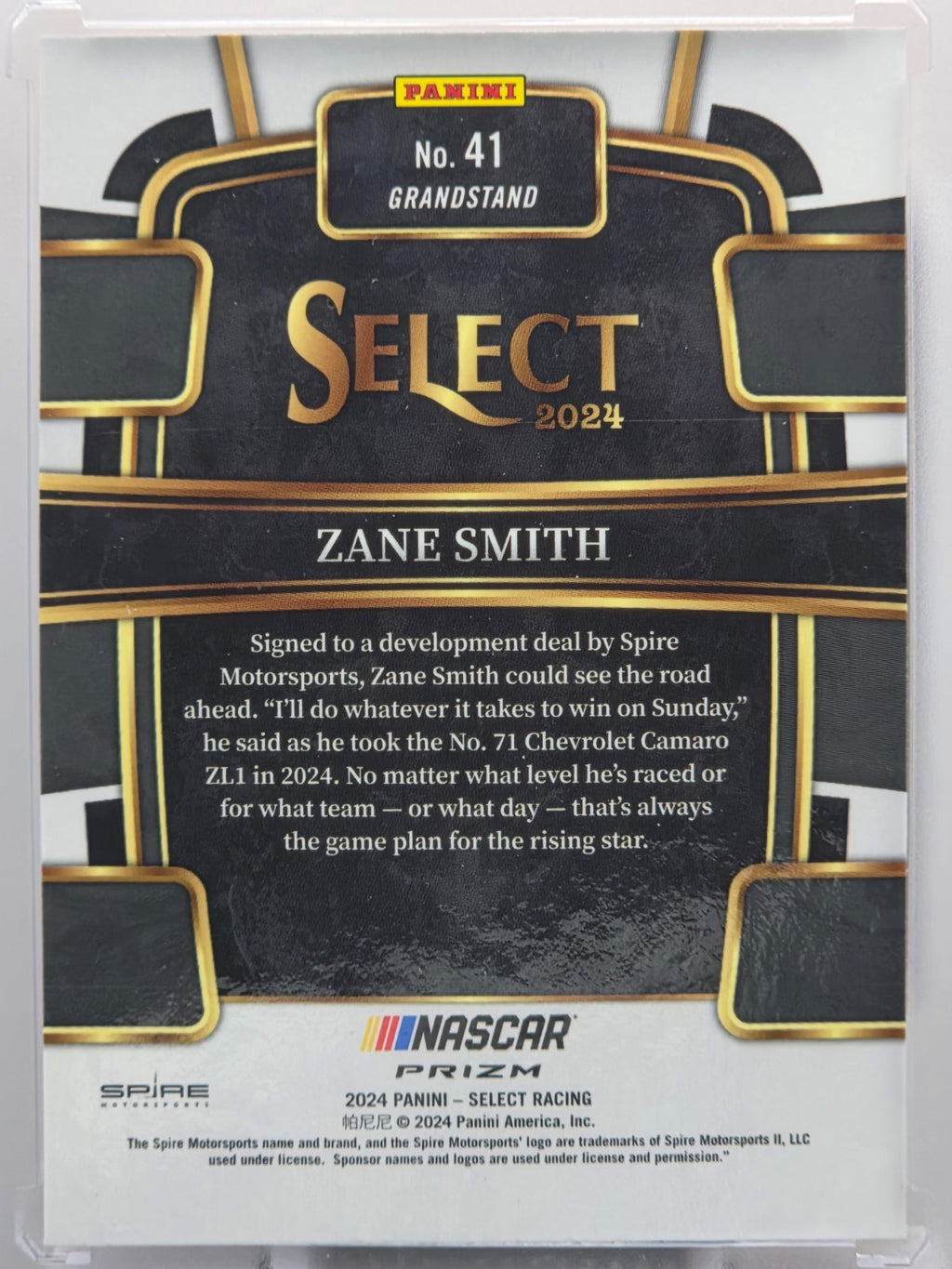 2024 Panini Select - Zane Smith - Orange Flash Prizm - #41 - Buy 3 Get 1!