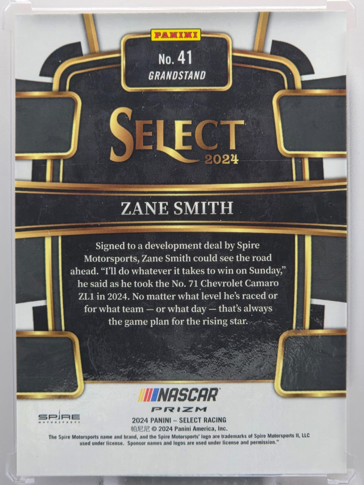 2024 Panini Select - Zane Smith - Orange Flash Prizm - #41 - Buy 3 Get 1!