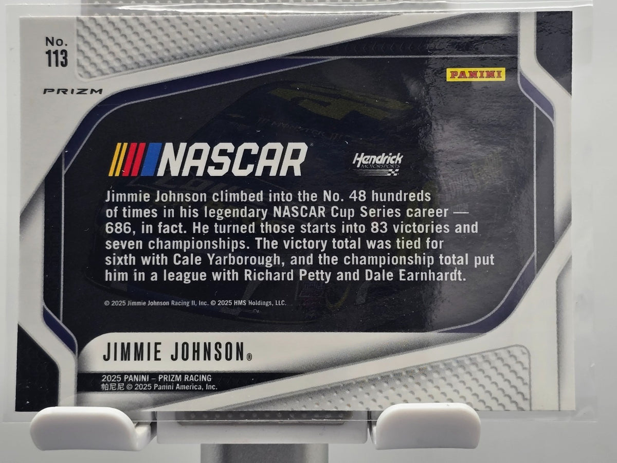 2025 Prizm Racing - #113 Jimmie Johnson (Rides) -  Silver Prizm