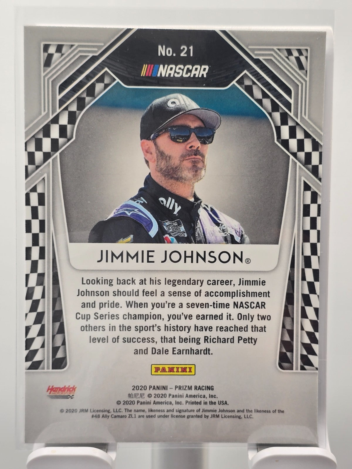 2020 Panini Prizm  - #21 Jimmie Johnson (Name Variation) - Base