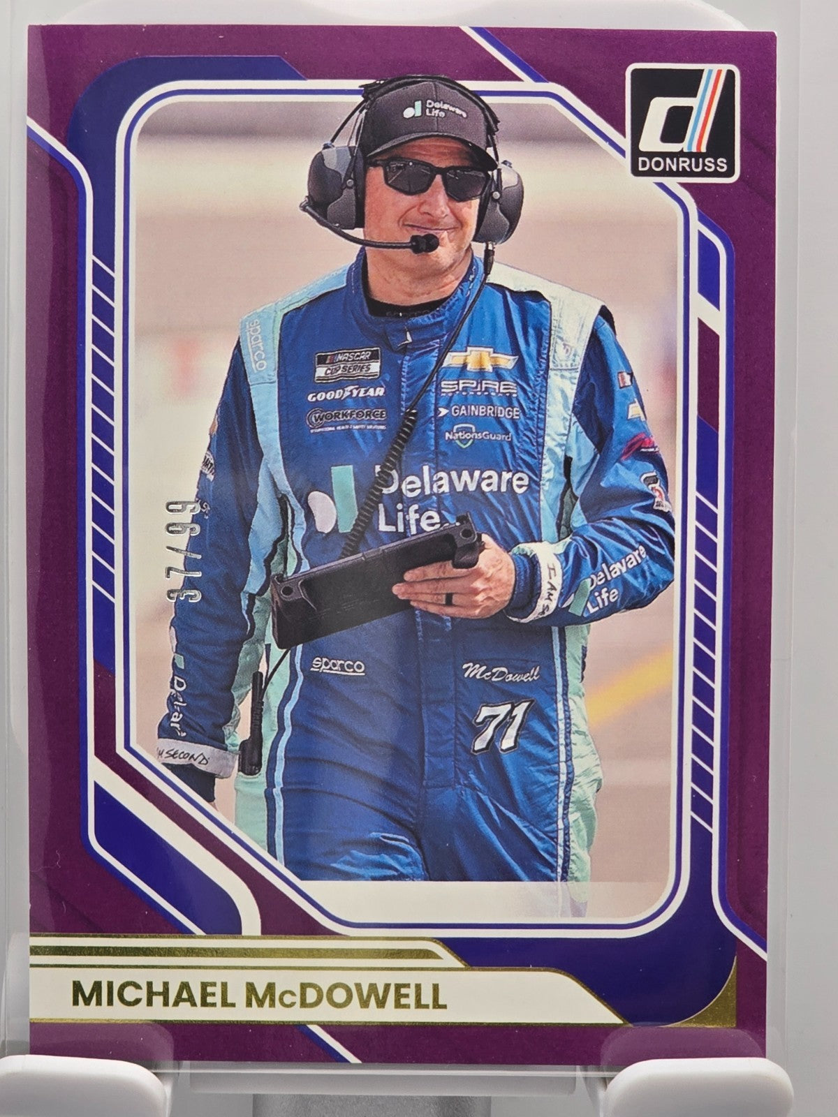 2026 Donruss NASCAR Racing - #59 Michael McDowell - Purple Base /99