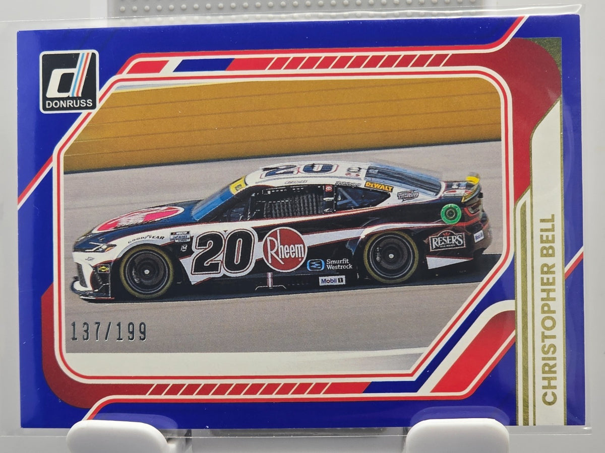 2026 Donruss NASCAR Racing - #158 Christopher Bell - Blue Base /199
