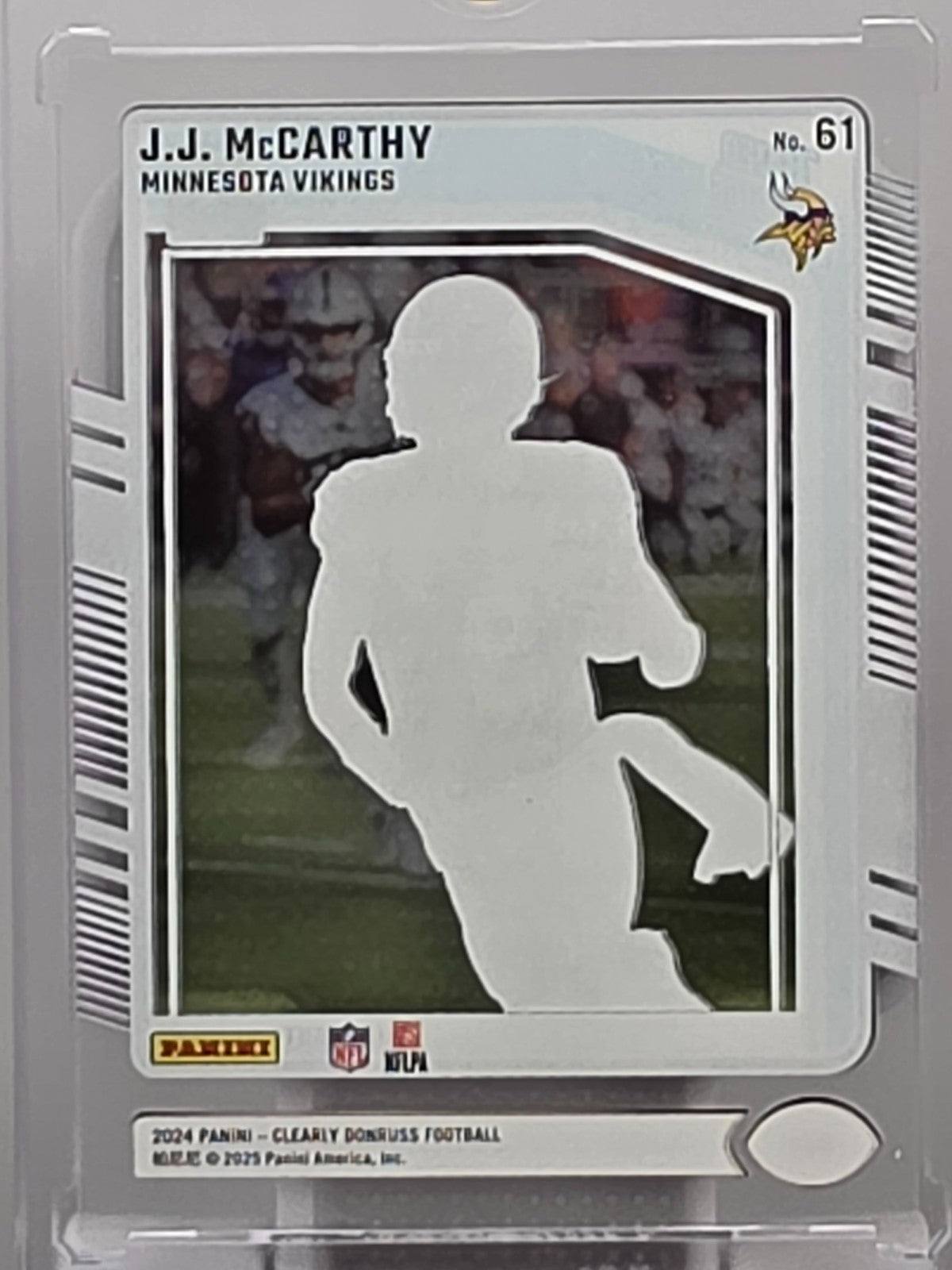2024 Panini Clearly Donruss - JJ McCarthy (RC) - Base - #61 ** Buy 3 Get 1 **