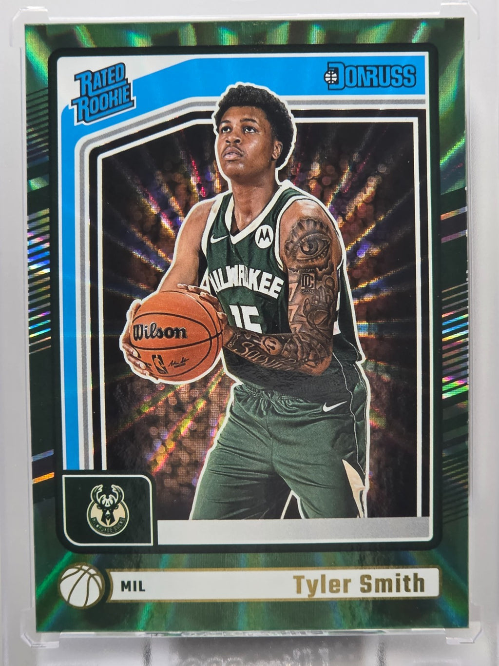 2023-24 Donruss - Tyler Smith (RC) - Holo Green Laser - #212