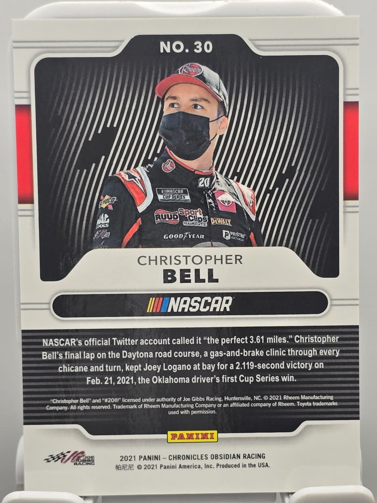 2021 Panini Chronicles - Christopher Bell - #30 - Obsidian