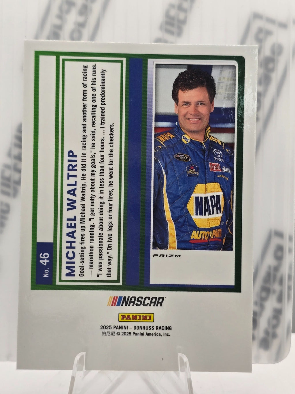 2025 Donruss Optic NASCAR Racing - #46 Michael Waltrip - Blue Velocity Prizm