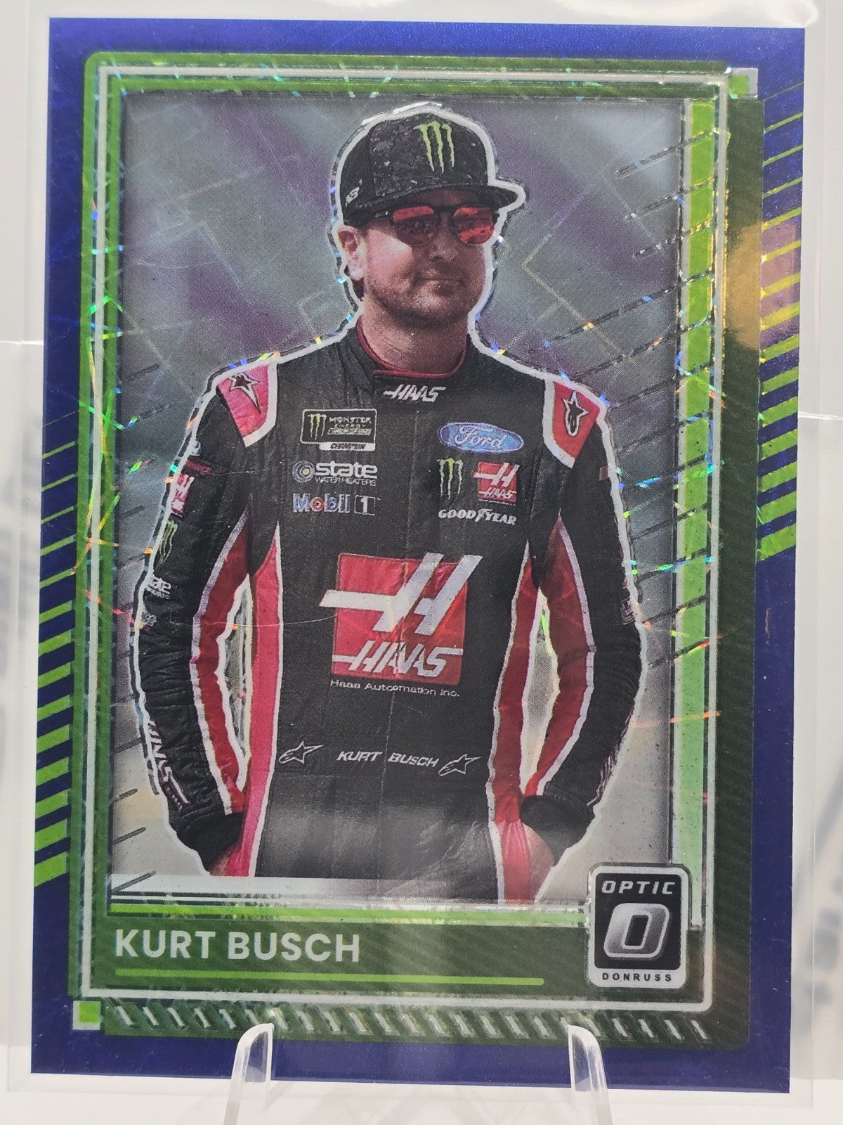 2025 Donruss Optic NASCAR Racing - #88 Kurt Busch - Blue Velocity Prizm
