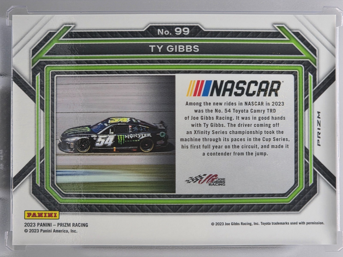 2023 Prizm Racing - Ty Gibbs - Blue & Carolina Blue Hyper Prizm - #99