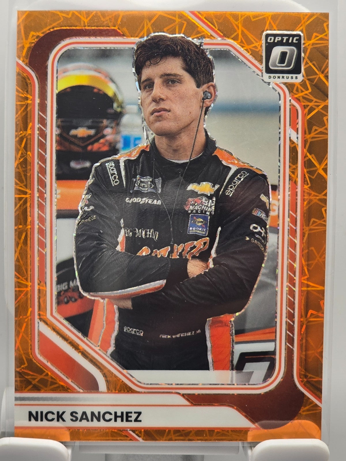 2026 Donruss OPTIC NASCAR Racing - #92 Nick Sanchez - Orange Velocity