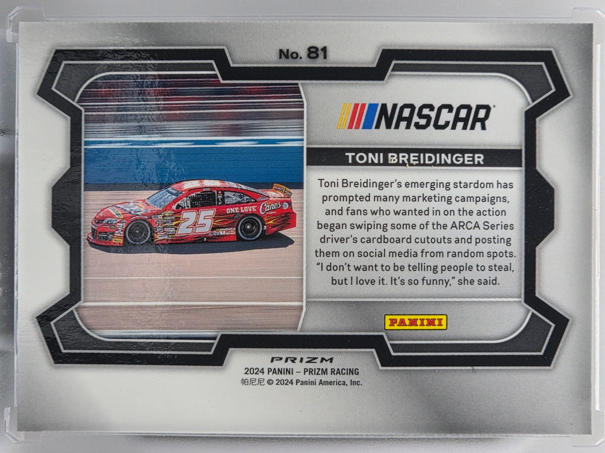 2024 Prizm Racing - Toni Breidinger - Green Prizm - #81 - Buy 3 Get 1 Free!