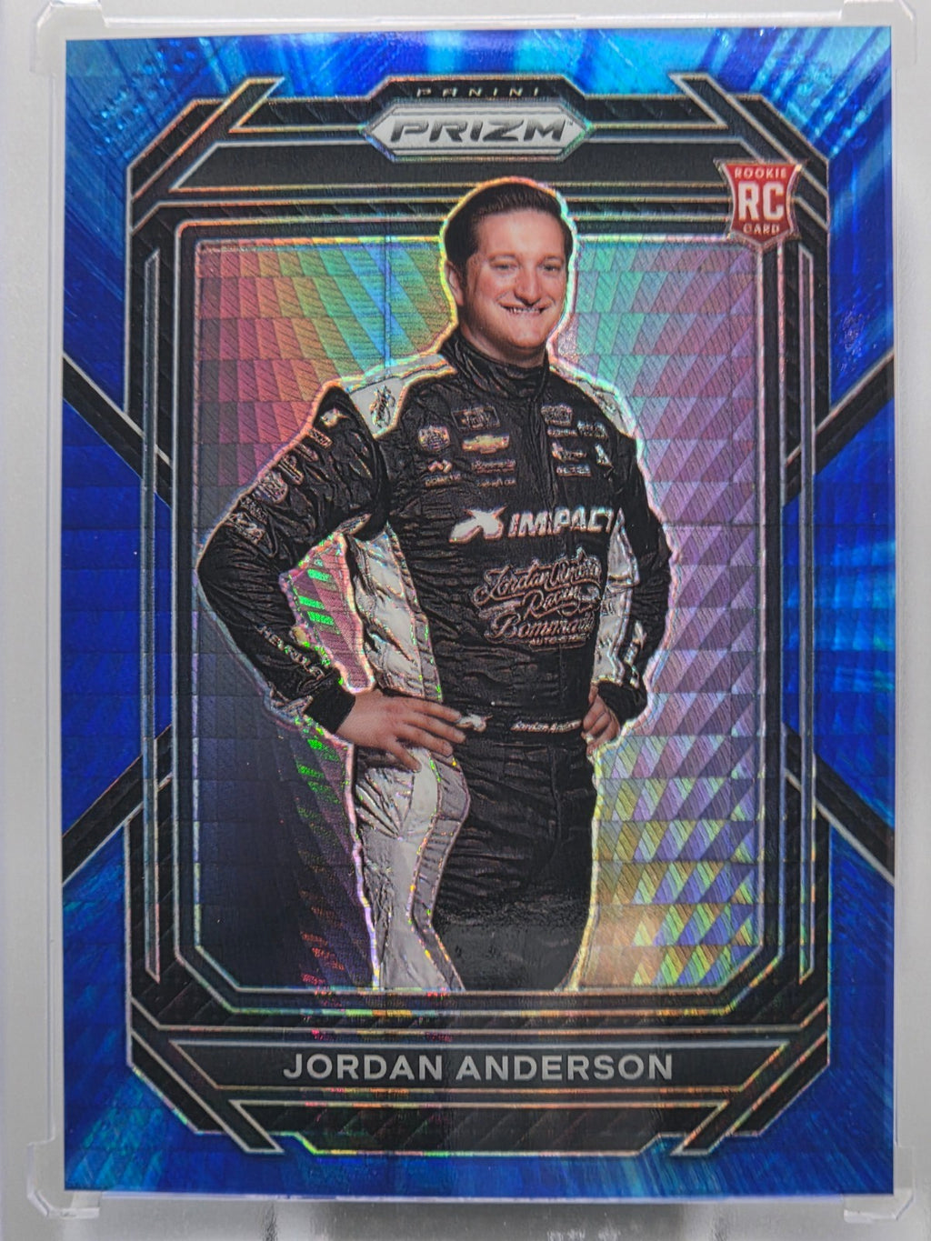 2023 Prizm Racing - Jordan Anderson (RC) - Blue & Carolina Blue Hyper Prizm - #8