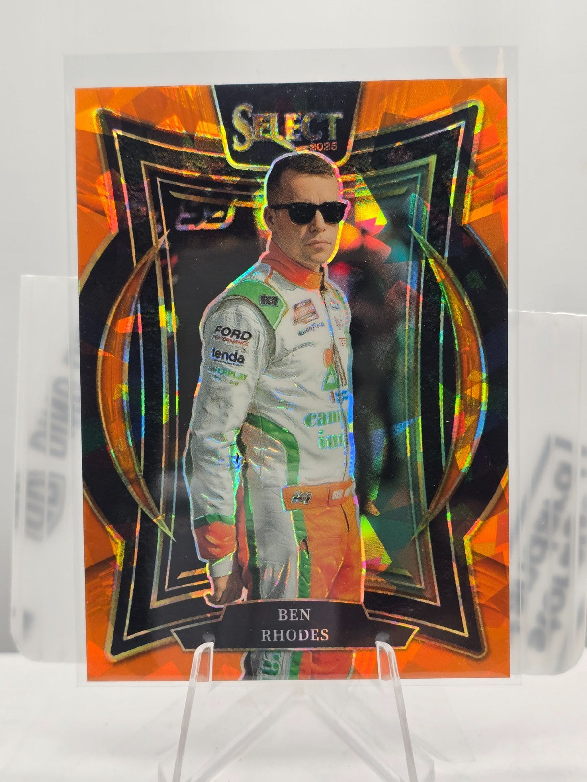 2025 Select Nascar Racing - #88 Ben Rhodes  - Grandstand - Orange Cracked