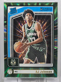 2023-24 Donruss - AJ Johnson (RC) - Holo Green Laser - #222