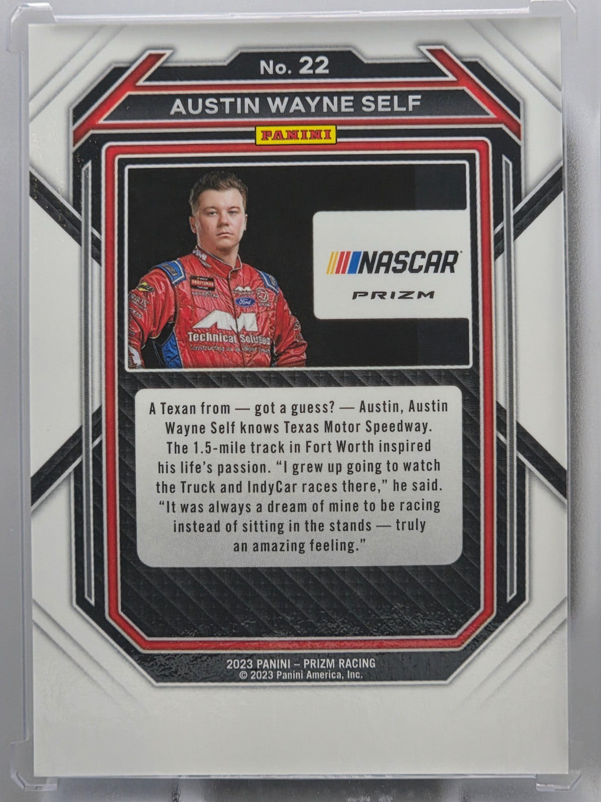 2023 Prizm Racing - Austin Wayne Self - Blue & Carolina Blue Hyper Prizm - #22