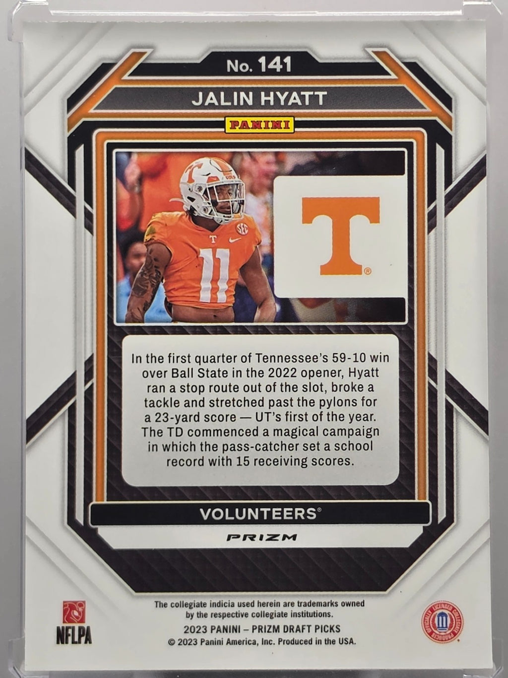 2024 Panini Prizm Draft Pics - Jalin Hyatt (RC) - Purple Wave Prizm - #141
