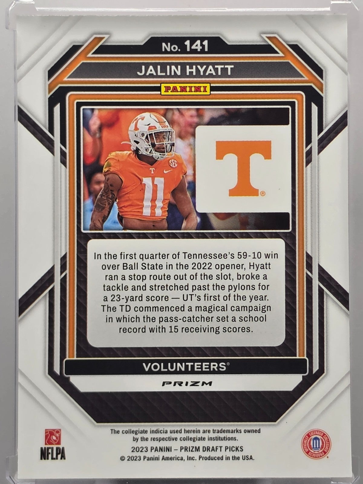 2024 Panini Prizm Draft Pics - Jalin Hyatt (RC) - Purple Wave Prizm - #141