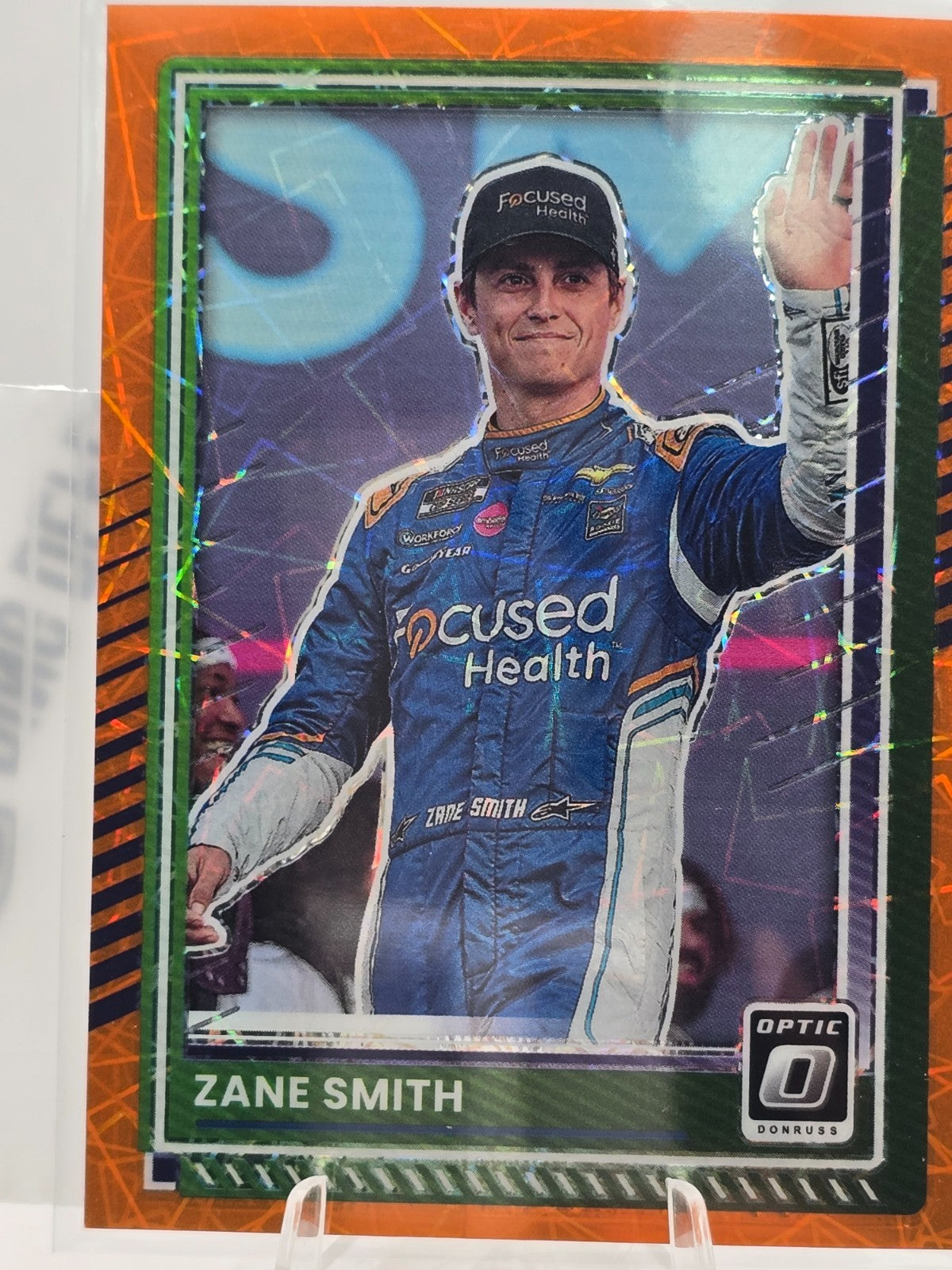 2025 Panini Donruss Racing Optic - #1 Zane Smith - Orange Velocity