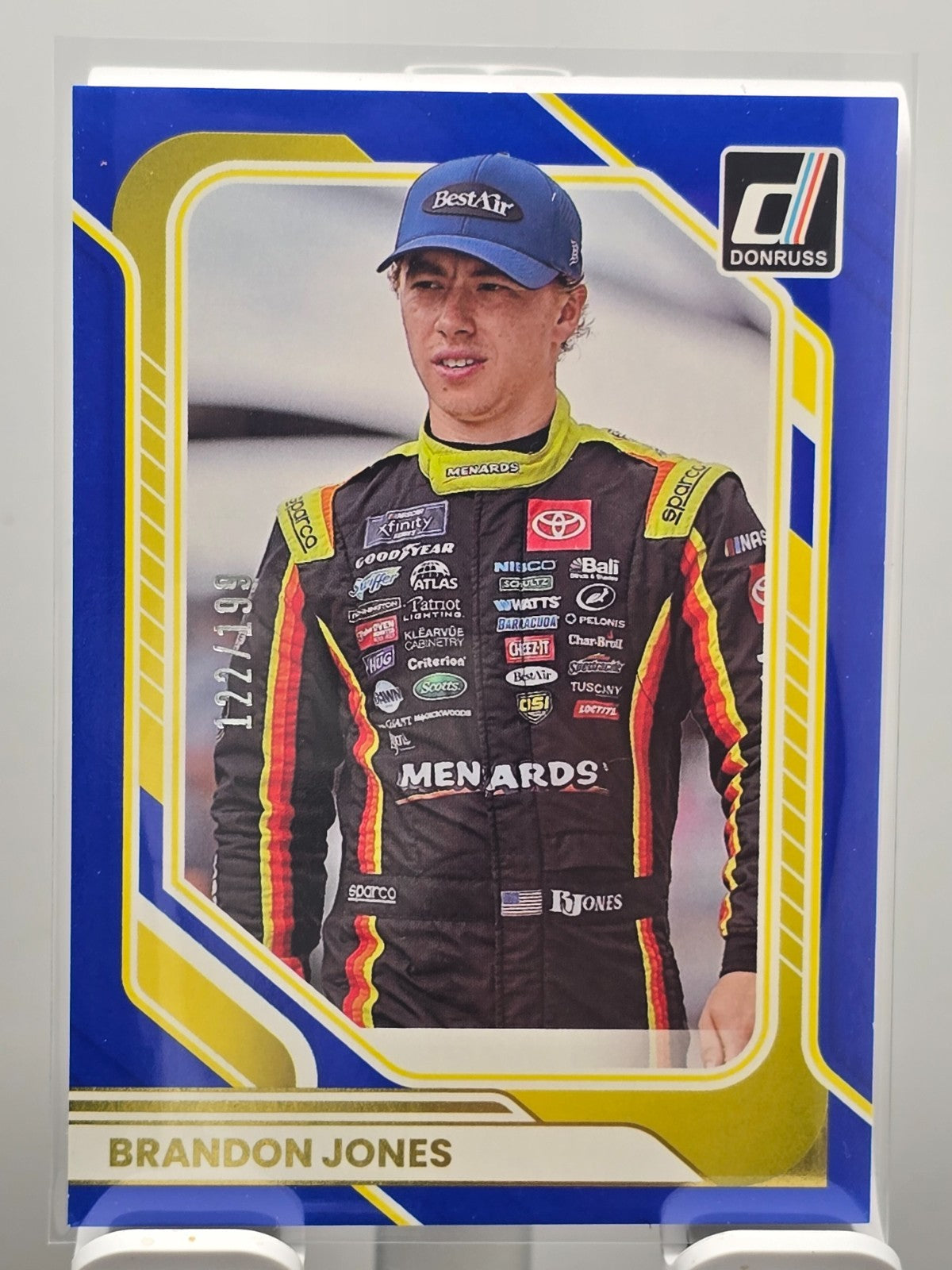 2026 Donruss NASCAR Racing - #19 Brandon Jones - Blue /199