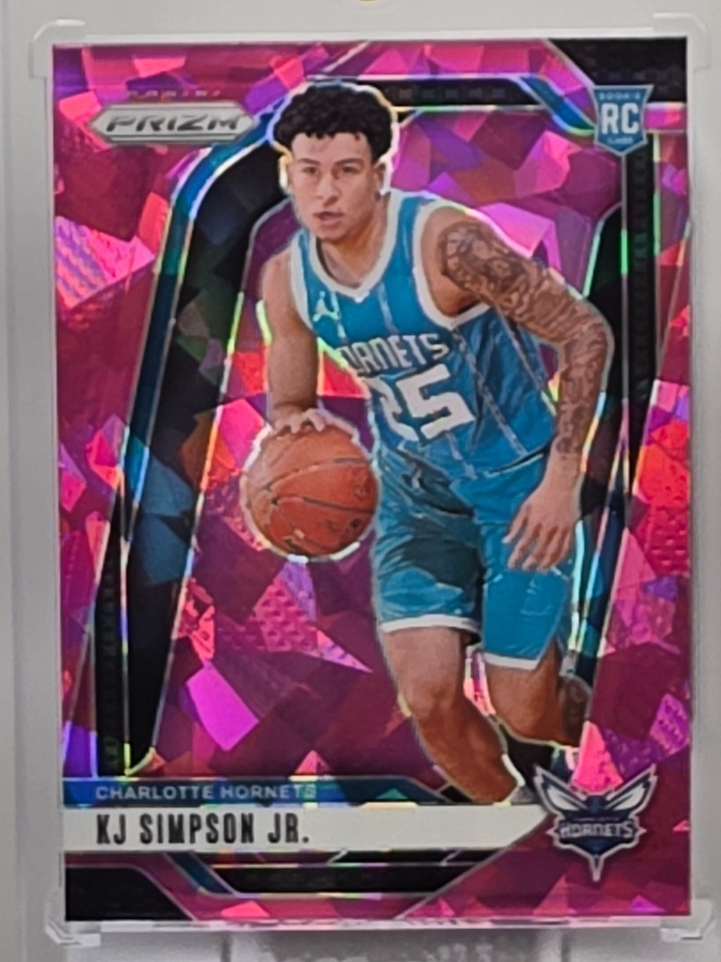 2024-25 Panini Prizm - KJ Simpson Jr. (RC) - Pink Ice Prizm - #247