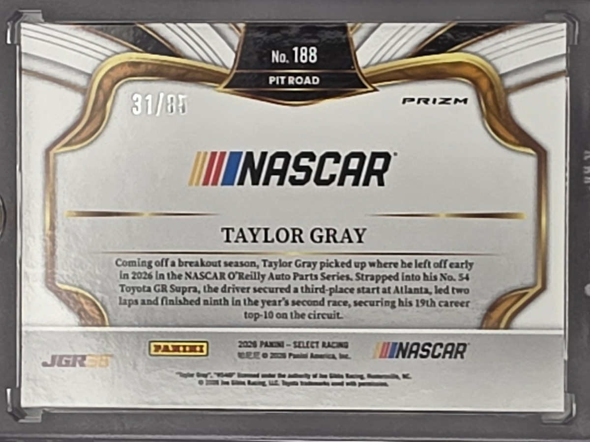 2026 Select Racing - Taylor Gray - Pit Road - Purple /85 - #162