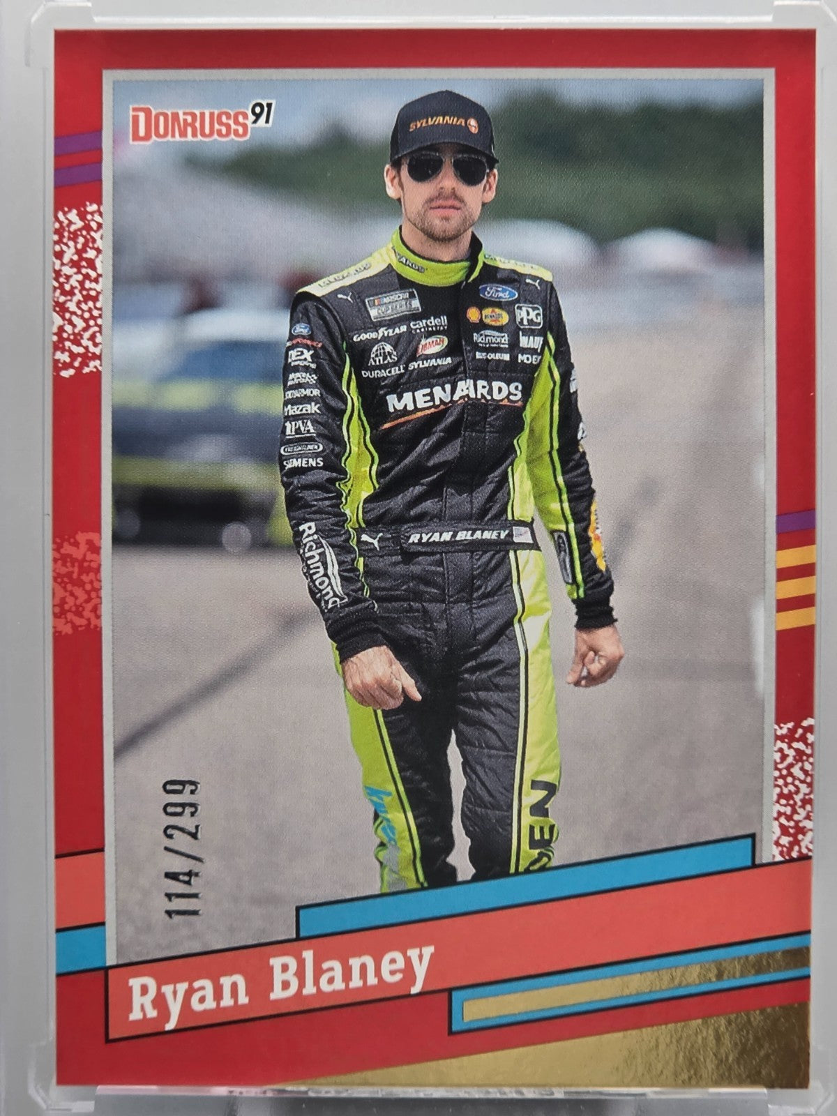 2024 Panini Donruss - Ryan Blaney - Throwback Red /299 - #112 - Buy 3 Get 1